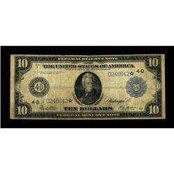 Fr. 919a $10 1914 Federal Reserve Star Note Good-Very G 