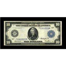 Fr. 925 $10 1914 Federal Reserve Note Very Fine. This B 