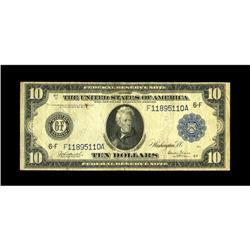 Fr. 925 $10 1914 Federal Reserve Note Fine. Not too man 