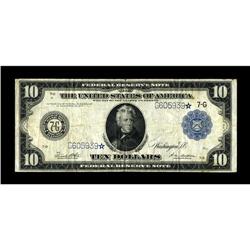 Fr. 931b $10 1914 Federal Reserve Star Note Fine-Very F 