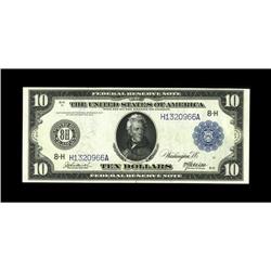 Fr. 932 $10 1914 Federal Reserve Note Choice About New. 