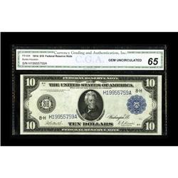 Fr. 934 $10 1914 Federal Reserve Note CGA Gem Uncircula 