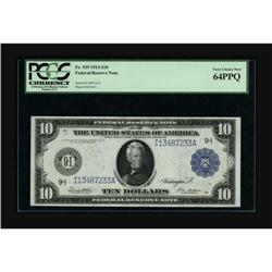 Fr. 939 $10 1914 Federal Reserve Note PCGS Very Choice 