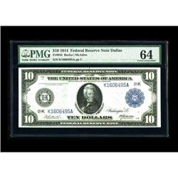 Fr. 944 $10 1914 Federal Reserve Note PMG Choice Uncirc 