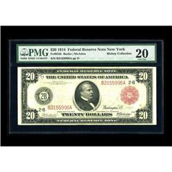 Fr. 953b $20 1914 Red Seal Federal Reserve Note PMG Ver 