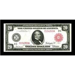 Fr. 954a $20 1914 Red Seal Federal Reserve Note Very Fi 