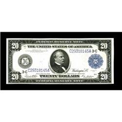 Fr. 975 $20 1914 Federal Reserve Note About New. 