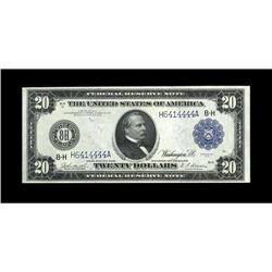 Fr. 994 $20 1914 Federal Reserve Note Choice About New. 