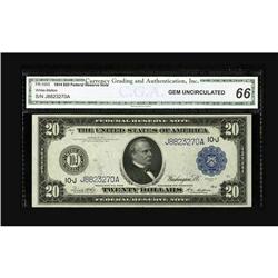 Fr. 1003 $20 1914 Federal Reserve Note CGA Gem Uncircul 