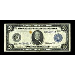 Fr. 1006 $20 1914 Federal Reserve Note Very Fine+. Unfo 