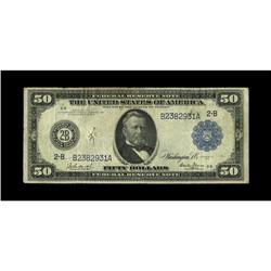 Fr. 1029 $50 1914 Federal Reserve Note Fine+. Just over 