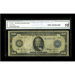 Fr. 1029 $50 1914 Federal Reserve Note CGA Very Good-Fi 
