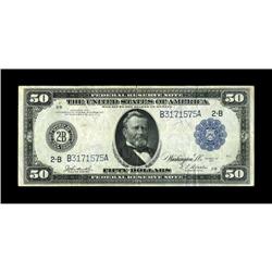 Fr. 1030 $50 1914 Federal Reserve Note Very Fine. Healt 