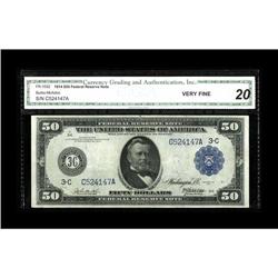 Fr. 1032 $50 1914 Federal Reserve Note CGA Very Fine 20 