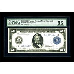 Fr. 1039a $50 1914 Federal Reserve Note PMG About Uncir 