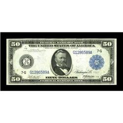 Fr. 1048 $50 1914 Federal Reserve Note Extremely Fine-A 