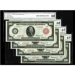 Fr. 1072a $100 1914 Red Seal Federal Reserve Notes Cut 