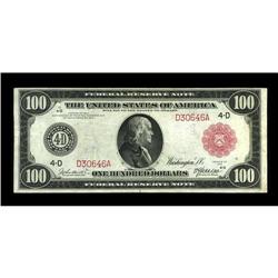 Fr. 1075b $100 1914 Red Seal Federal Reserve Note Very 