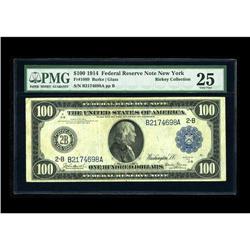 Fr. 1089 $100 1914 Federal Reserve Note PMG Very Fine 2 