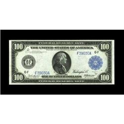 Fr. 1104 $100 1914 Federal Reserve Note Gem New. From o 