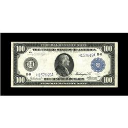 Fr. 1112 $100 1914 Federal Reserve Note Very Fine-Extre 