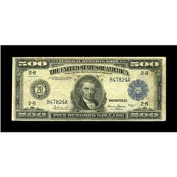 Fr. 1132 $500 1918 Federal Reserve Note Fine. A decent 