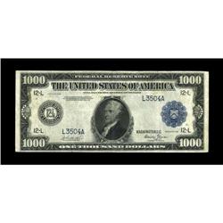 Fr. 1133-L $1000 1918 Federal Reserve Note Fine+. This 