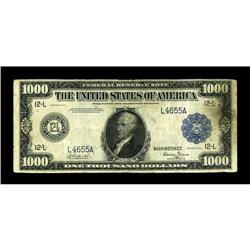 Fr. 1133 $1000 1918 Federal Reserve Note Fine. If you a 