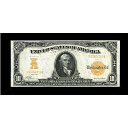 Fr. 1168 $10 1907 Gold Certificate Superb Gem New. A hu 