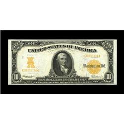 Fr. 1172 $10 1907 Gold Certificate New. This Gemmy note 