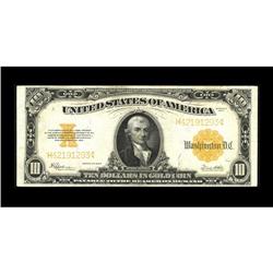 Fr. 1173 $10 1922 Gold Certificate Extremely Fine-About 