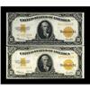 Image 1 : Fr. 1173 $10 1922 Gold Certificates Two Examples Very F 