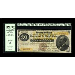 Fr. 1175a $20 1882 Gold Certificate PCGS Very Fine 35. 