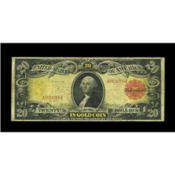 Fr. 1180 $20 1905 Gold Certificate Very Good-Fine. The 