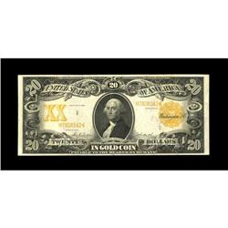 Fr. 1185 $20 1906 Gold Certificate Very Fine. Given the 