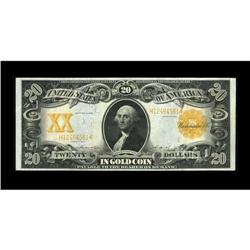 Fr. 1186 $20 1906 Gold Certificate Extremely Fine. This 