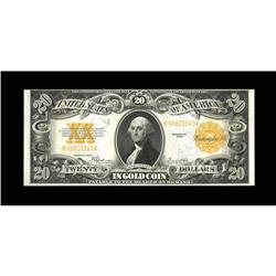 Fr. 1187 $20 1922 Gold Certificate About New. Deep gold 
