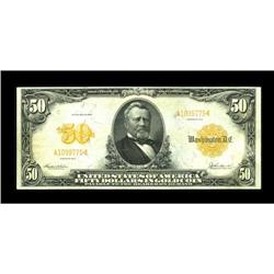 Fr. 1199 $50 1913 Gold Certificate Extremely Fine. This 