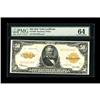Image 1 : Fr. 1200 $50 1922 Gold Certificate PMG Choice Uncircula 