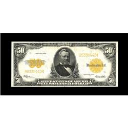 Fr. 1200 $50 1922 Gold Certificate Extremely Fine. The 