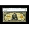 Image 1 : Fr. 1200 $50 1922 Gold Certificate CGA Very Fine 20. Th 