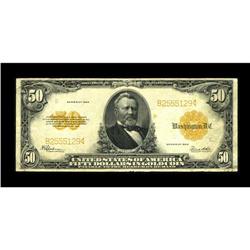 Fr. 1200 $50 1922 Gold Certificate Fine-Very Fine. A to 