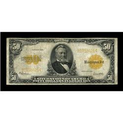 Fr. 1200 $50 1922 Gold Certificate Very Good-Fine. A co 