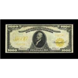 Fr. 1219e $1000 1907 Gold Certificate Fine. This is the 