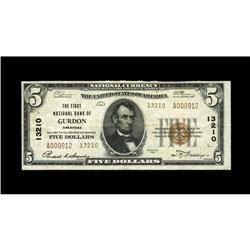 Gurdon, AR - $5 1929 Ty. 2 The First NB Ch. # 13210 VF 