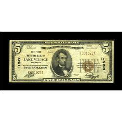 Lake Village, AR - $5 1929 Ty. 1 The First NB Ch. # 112 