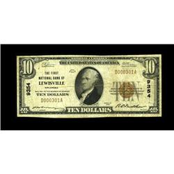 Lewisville, AR - $10 1929 Ty. 1 The First NB Ch. # 9354 