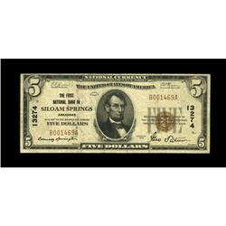 Siloam Springs, AR - $5 1929 Ty. 1 The First NB Ch. # 1 