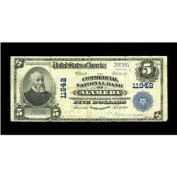 Alameda, CA - $5 1902 Plain Back Fr. 607 The Commercial 