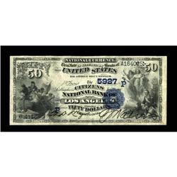 Los Angeles, CA - $50 1882 Date Back Fr. 563 The Citize 
